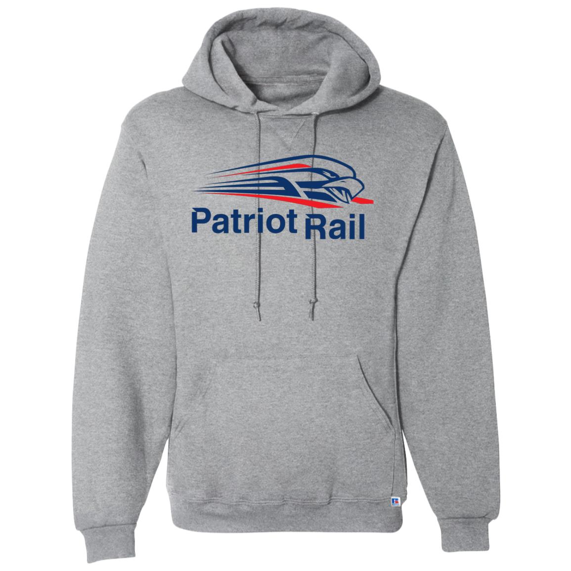 CustomCat Georgia Northeastern Patriot Rail Dri-Power Fleece Pullover Hoodie White / 2XL