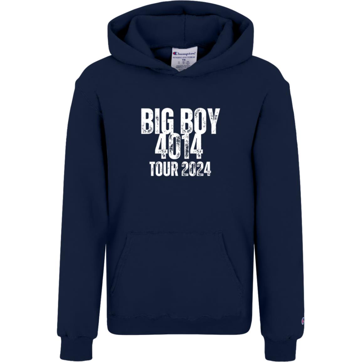 Big Boy 4014 Tour 2024 Champion Kids Powerblend Hoodie Navy YS