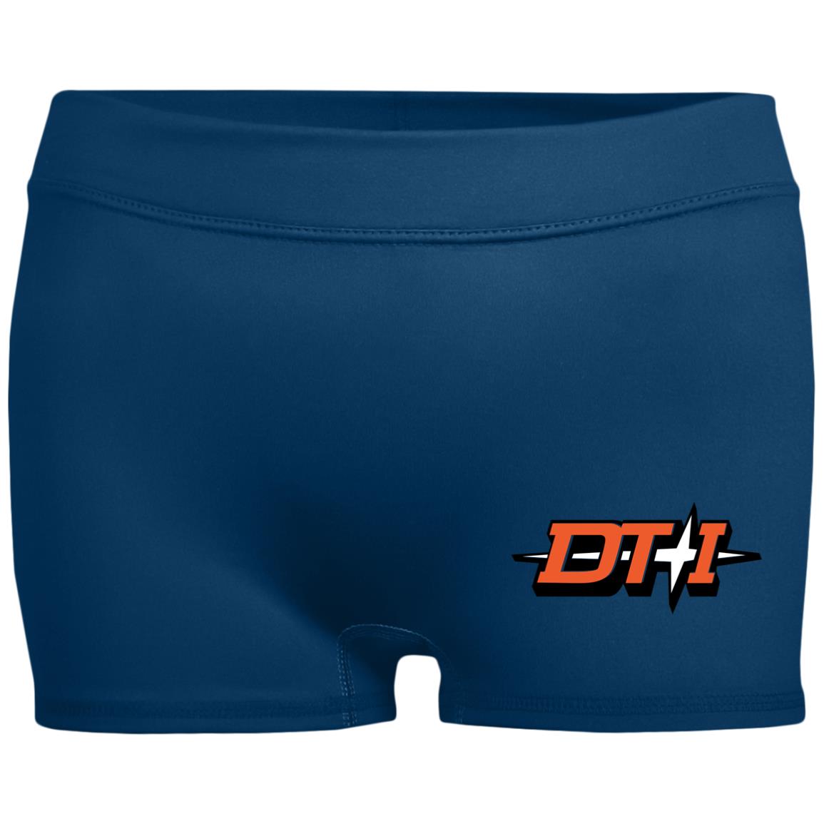 Detroit Toledo & Ironton [DT&I] Ladies' Fitted Moisture-Wicking 2.5 inch Inseam Shorts - Broken Knuckle Apparel