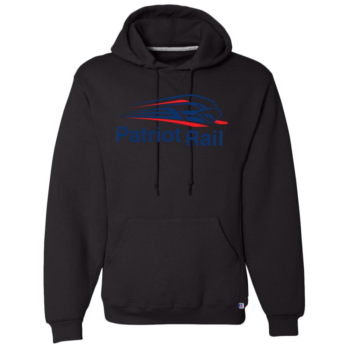 CustomCat Georgia Northeastern Patriot Rail Dri-Power Fleece Pullover Hoodie White / 2XL