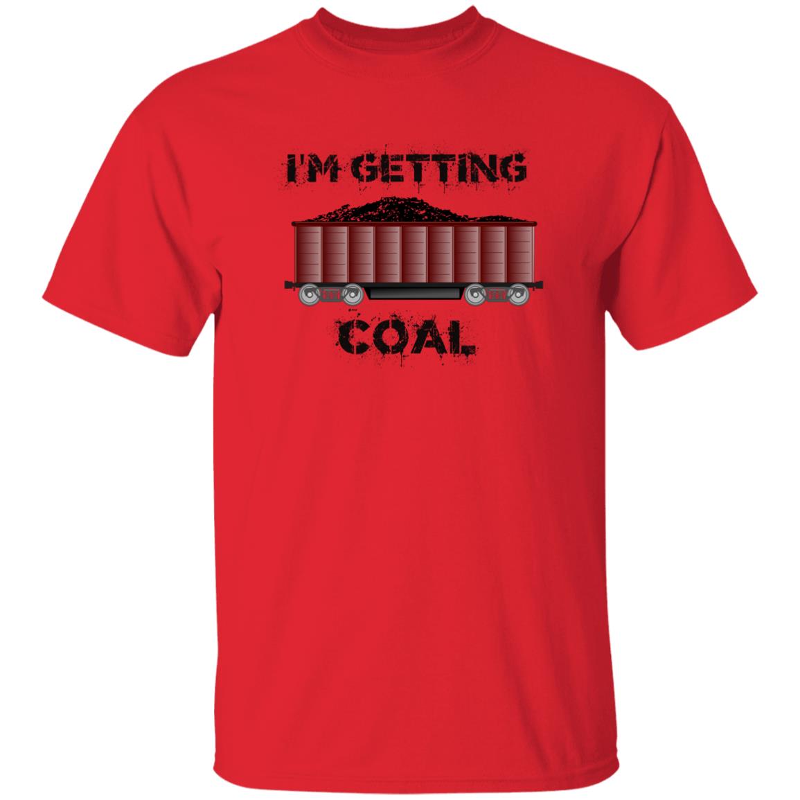 I'm Getting Coal Youth 5.3 oz 100% Cotton T-Shirt - Broken Knuckle Apparel