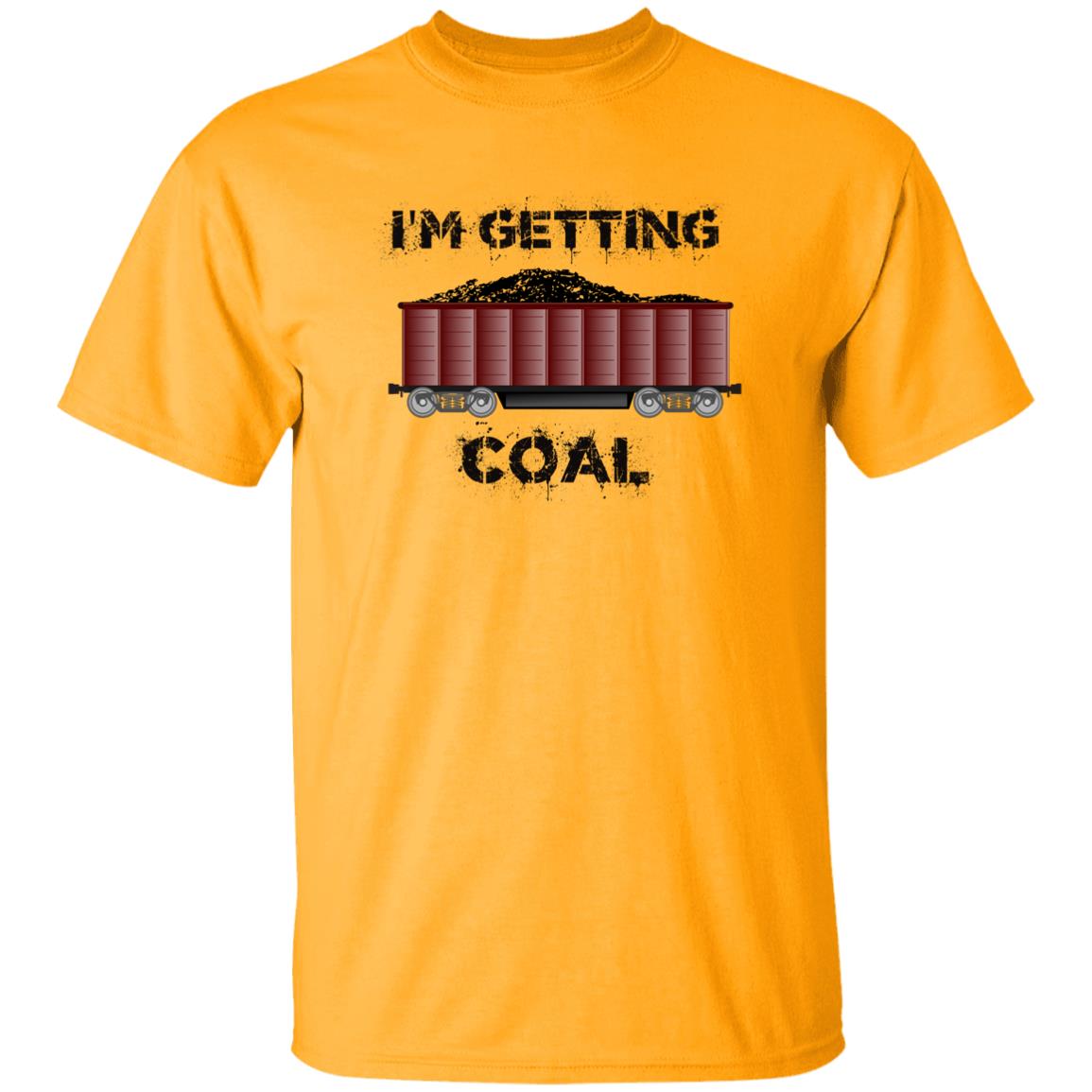 I'm Getting Coal Youth 5.3 oz 100% Cotton T-Shirt - Broken Knuckle Apparel