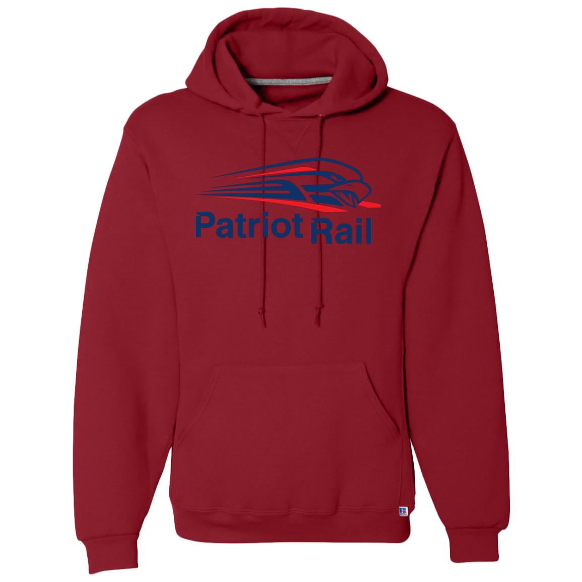 CustomCat Georgia Northeastern Patriot Rail Dri-Power Fleece Pullover Hoodie White / 2XL