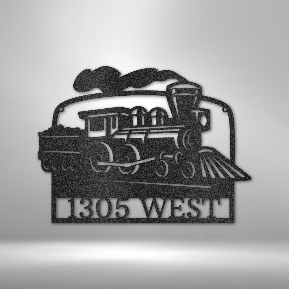 Coal Train Monogram - Custom Metal Sign - Broken Knuckle Apparel