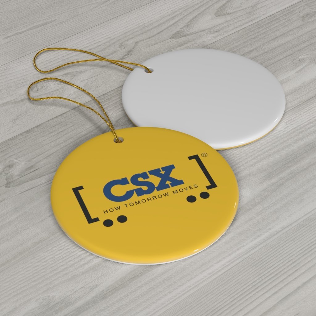 CSX How Tomorrow Moves Ceramic Ornament - Broken Knuckle Apparel