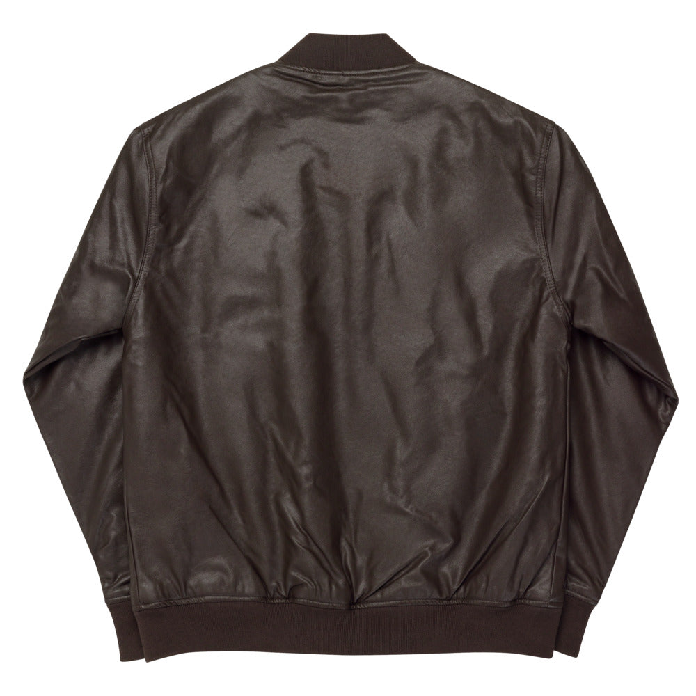 Bessemer and Lake Erie Railroad Leather Bomber Jacket - Broken Knuckle Apparel