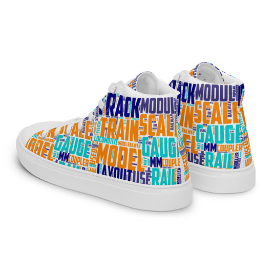 Men’s Model Train high top canvas shoes - Broken Knuckle Apparel