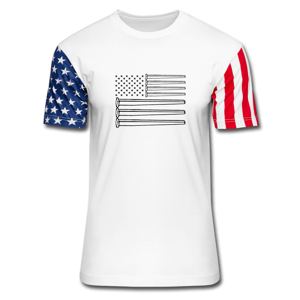 Patriotic American Flag Railroad Spike Stars & Stripes T-Shirt – Broken ...