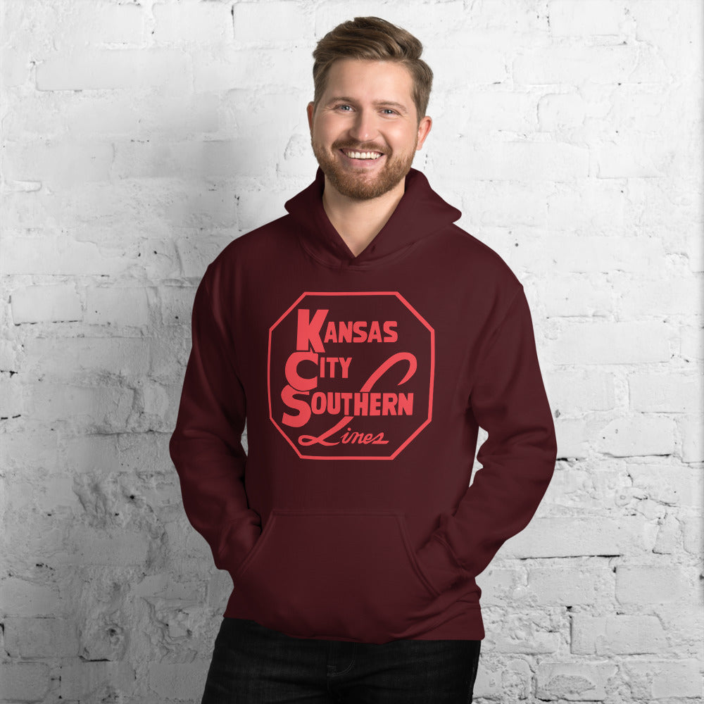 Kansas City Southern Locomotive Pullover Unisex Hoodie - Broken Knuckle Apparel