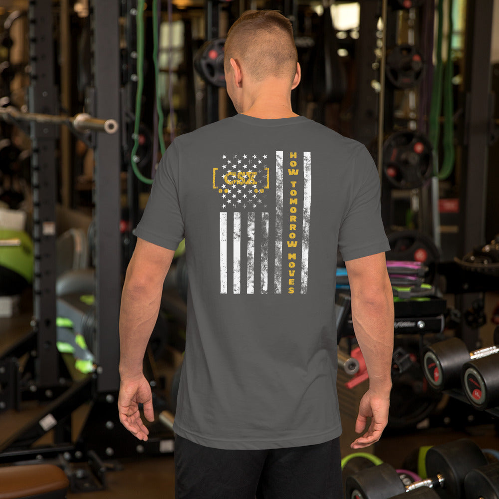 CSX American Flag Men's Short-Sleeve T-Shirt - Broken Knuckle Apparel