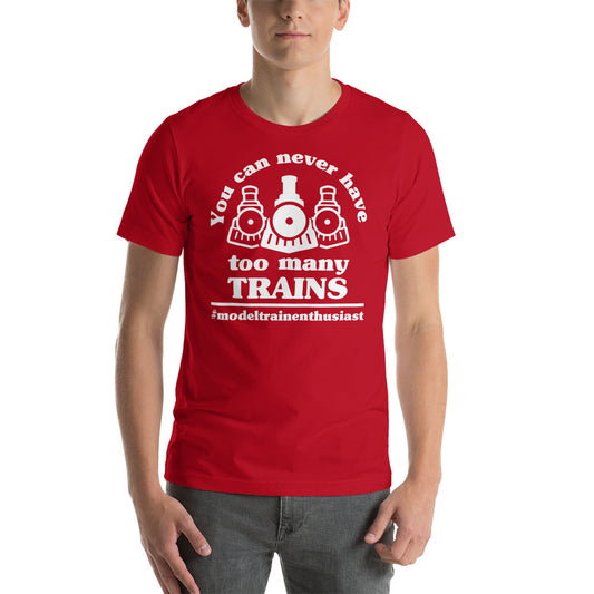 You Can Never Have Too Many Trains Men's Short-sleeve t-shirt - Broken Knuckle Apparel