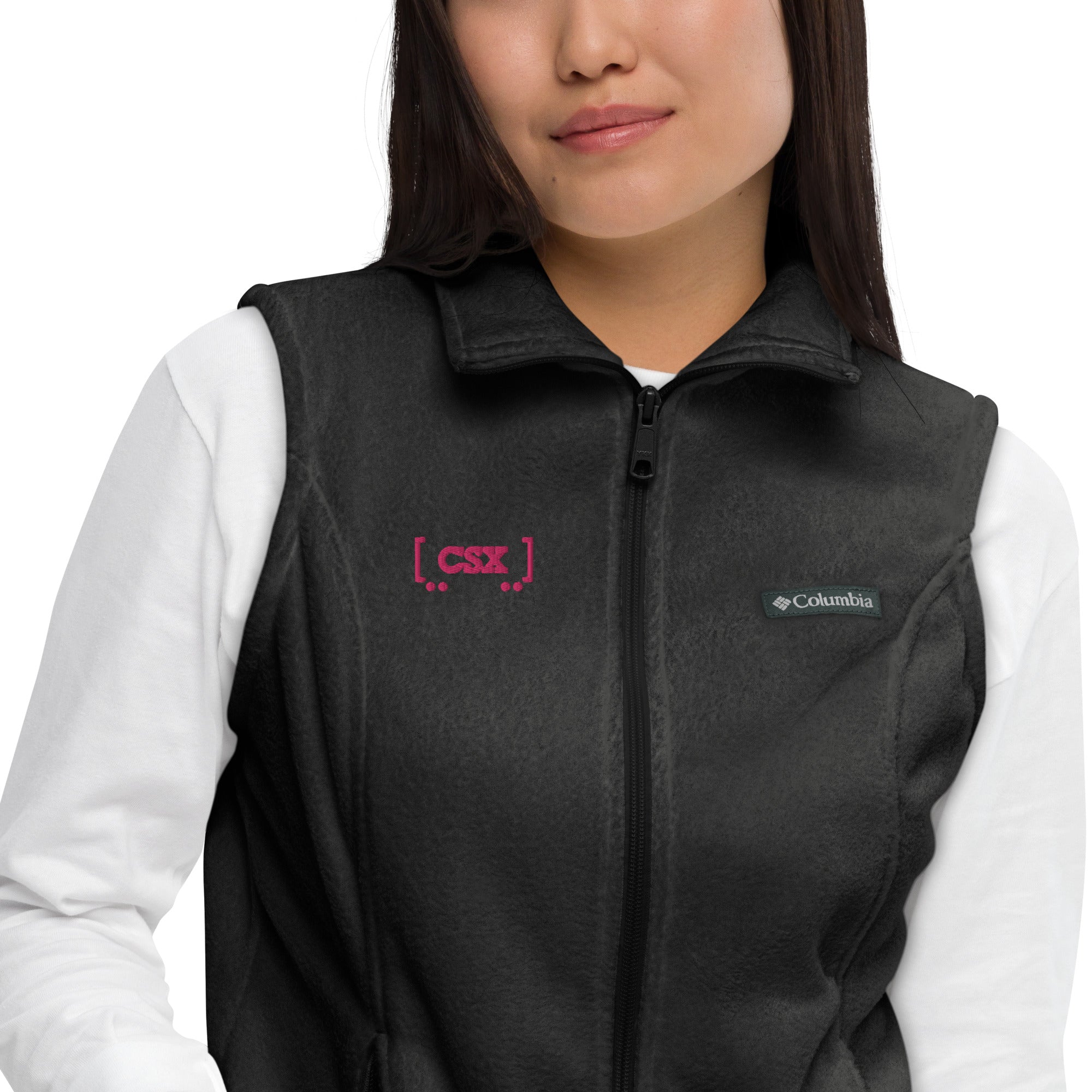 Pink fleece outlet vest