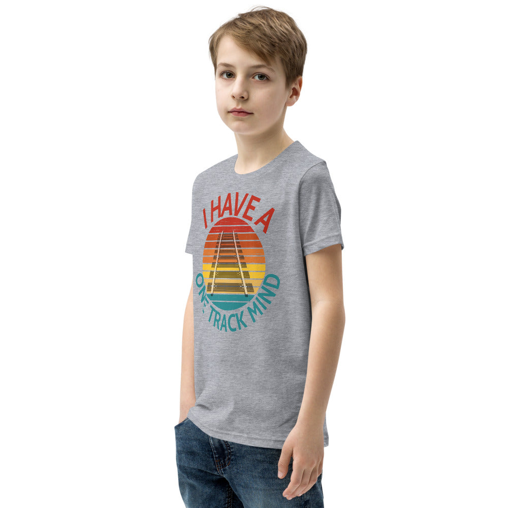 I Have A One Track Mind Youth Short Sleeve T-Shirt - Broken Knuckle Apparel