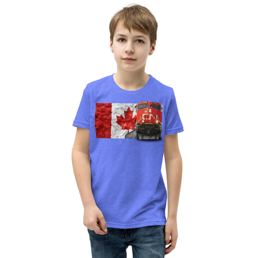 Canadian National [CN] Youth Short Sleeve T-Shirt - Broken Knuckle Apparel